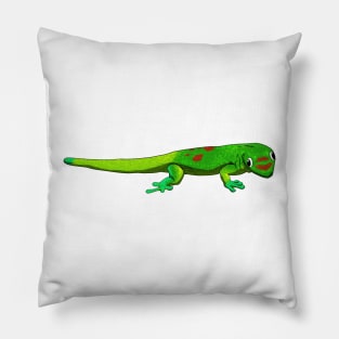 Drawing - gold dust day gecko Pillow