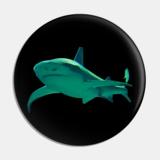 Shark Green Pin