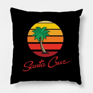 Surf City Santa Cruz Logo with Palm Classic OP Style Pillow