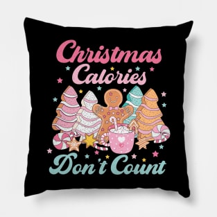 Christmas Calories Don't Count Pillow