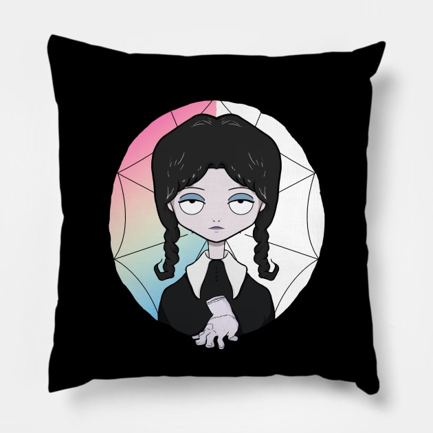 Wednesday Pillow by Sons of Skull