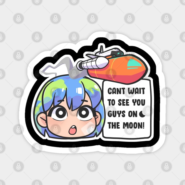 Earth Chan: Cant Wait Magnet by badruzart