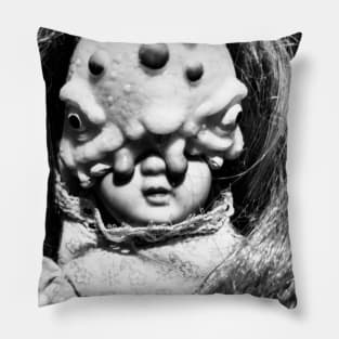 Toad Girl Noir Pillow