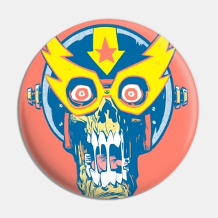 ELECTRIC PSYCHO SKULL Pin