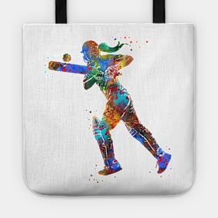 Cricket Player Girl Tote