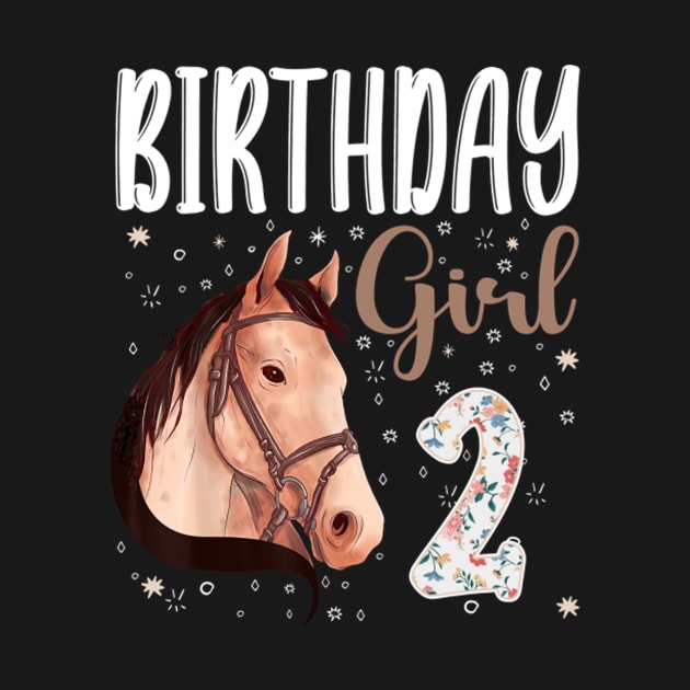 Horse Animal Lovers 2nd Birthday Girl by tasmarashad