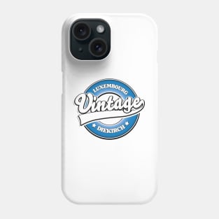 Diekirch luxembourg vintage style logo Phone Case