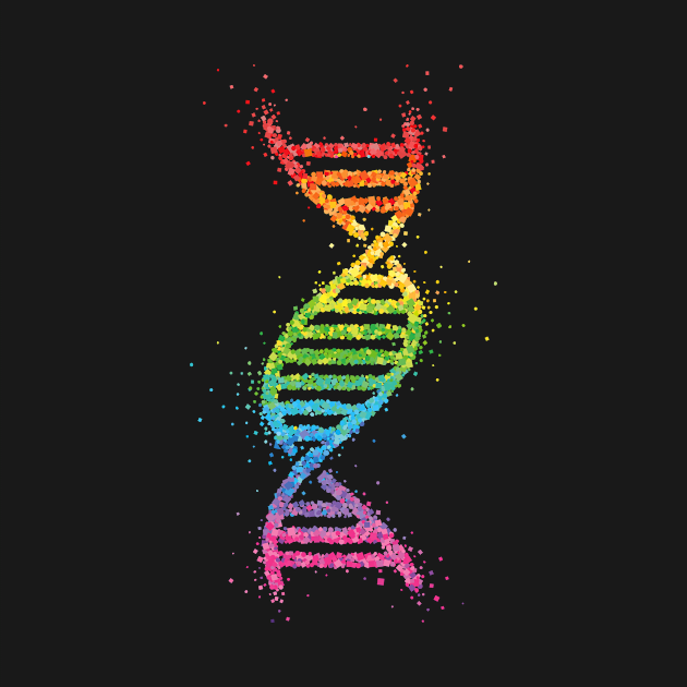 LGBTQ Community Rainbow Gay Pride DNA Strang by Kater Karl