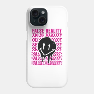 False Reality - Melting Smiley Face - Weirdcore Phone Case