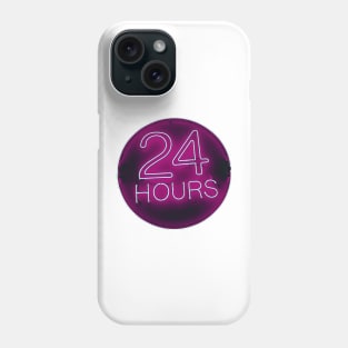 24 hrs in pink Phone Case