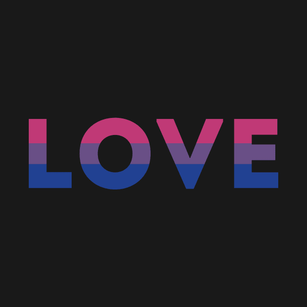 Bisexual Pride Flag LOVE by superdupertees