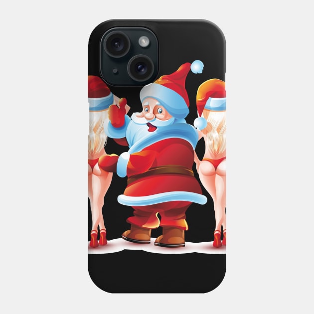 Santa Claus Like Ladies bikinis Christmas Hat Phone Case by GeekCastle