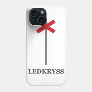 Ledkryss winter snow sign waymark Phone Case