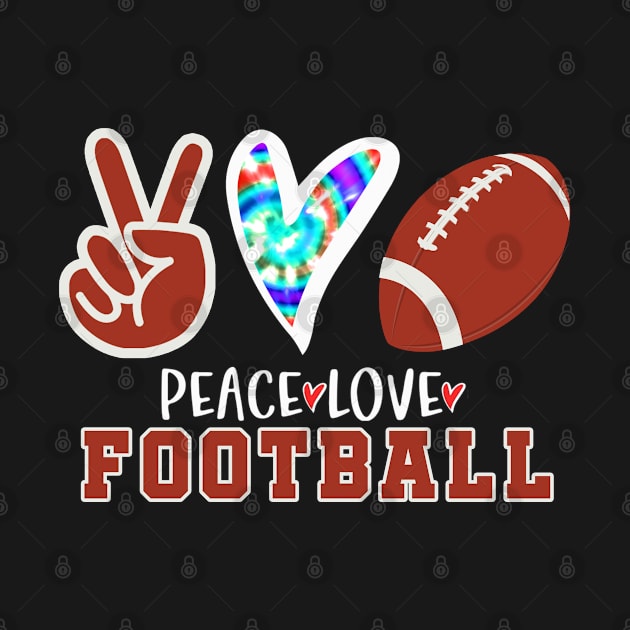 Peace Love Football Gift by StudioElla