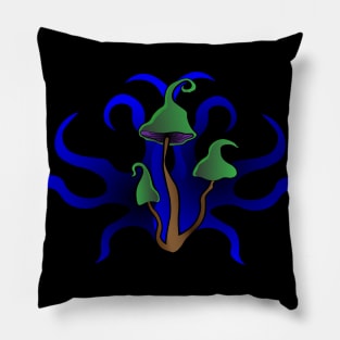 Trippy magic mushrooms Pillow