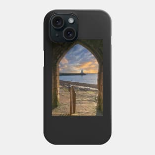 Hartlepool Pier and Lighthouse from Sandwell Gate Phone Case