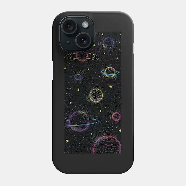 Space pattern Phone Case by Dawaly