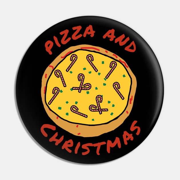 Pizza and Christmas Food Pin by ellenhenryart