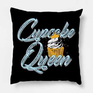 Cupcake Queen Baking Girl Gift Pillow