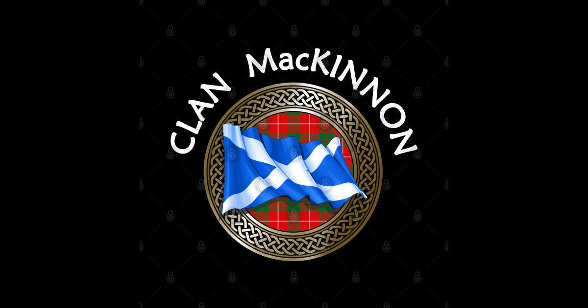 Clan MacKinnon Crest & Tartan Knot Mackinnon Sticker TeePublic