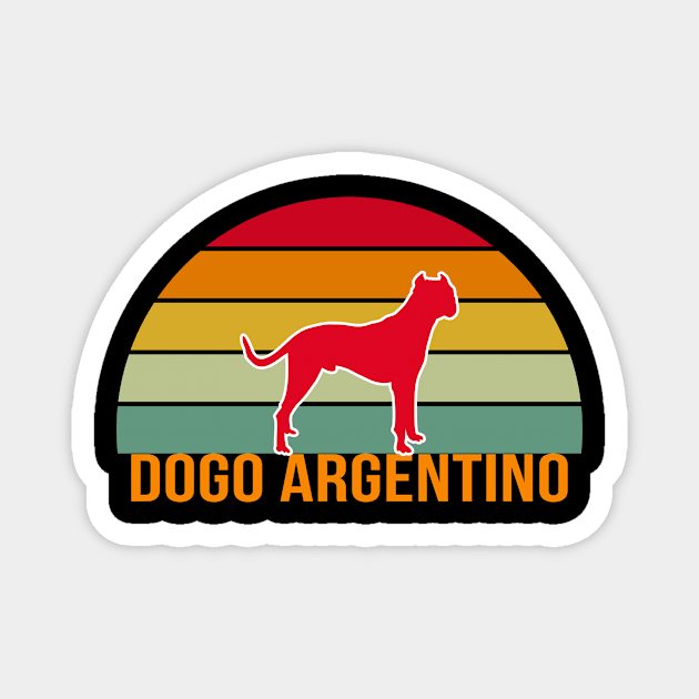 Dogo Argentino Vintage Silhouette Magnet by khoula252018