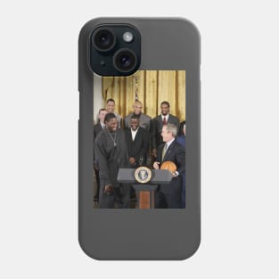 Detroit Pistons congratulated by George Bush Phone Case