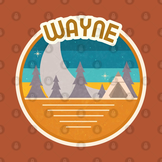 Wayne Forest Camping Hiking and Backpacking through National Parks, Lakes, Campfires and Outdoors by AbsurdStore