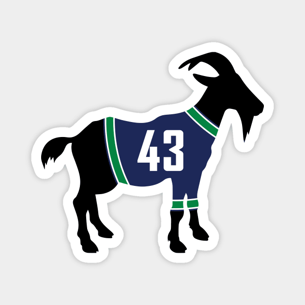 Quinn Hughes GOAT Magnet by cwijeta