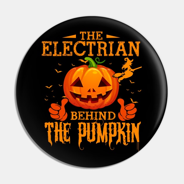 Mens The CHEF Behind The Pumpkin T shirt Funny Halloween T Shirt_ELECTRIAN Pin by Sinclairmccallsavd