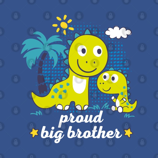 proud big brother - cute dinosaur siblings by FloraLi