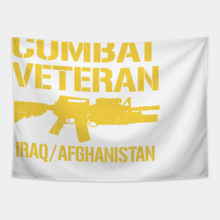 Combat Veteran Iraq and Afghanistan (vintage distressed) Tapestry