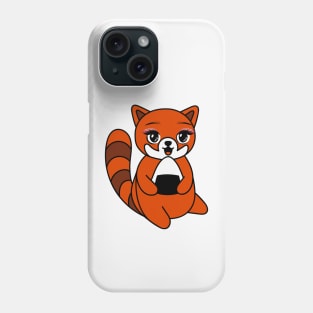 Red Panda Onigiri Phone Case