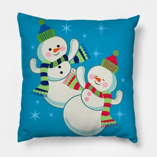 dancing snowman Pillow