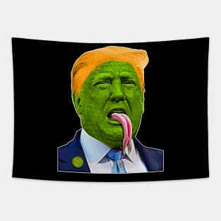 The Trump Lizard Person Party Tapestry