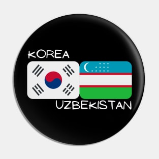 Korean Uzbeks - Korea, Uzbekistan Pin