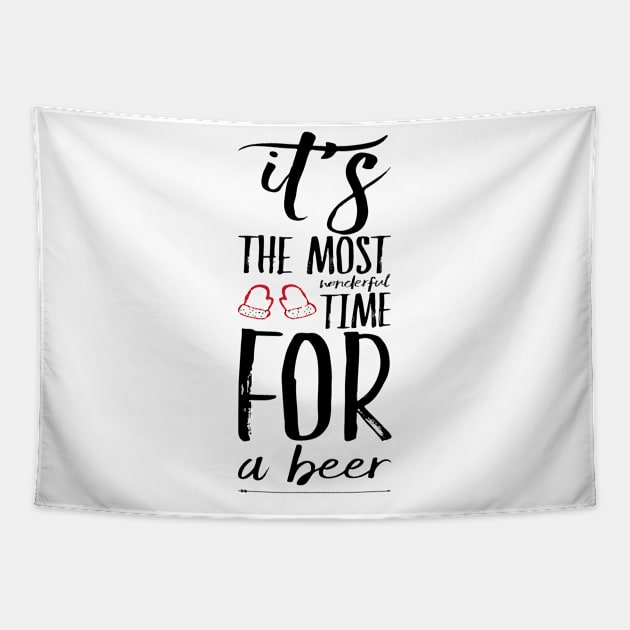 its the most wonderful time for a beer Tapestry by Sunshineisinmysoul