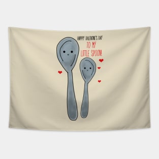 Happy Valentine's Day Little Spoon Tapestry