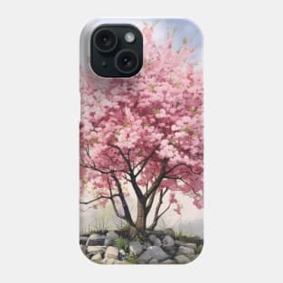 Cherry Tree in Bloom Watercolor Phone Case