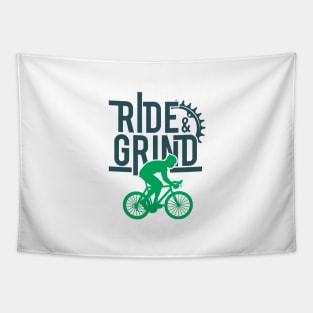 Bike Life Cyclist Pedal Hard Grind Tapestry