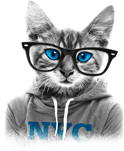 Mr' Cat Kids T-Shirt by Pittura