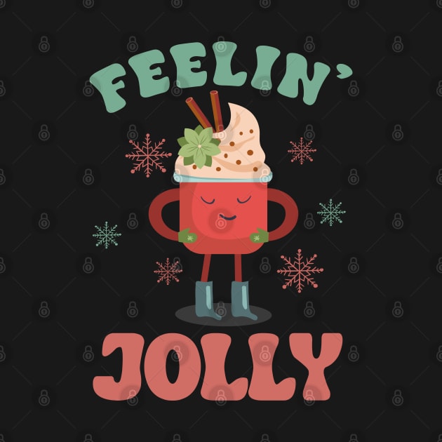 Feeling Jolly Christmas Colorful Text by i am Cuta