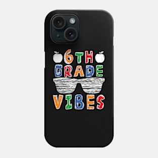 Back to School 6th Grade Vibes shirt, First Day Teacher Kids Phone Case