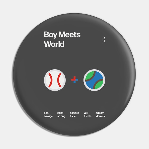 Boy Meets World - Swiss Poster Design Pin by The90sMall