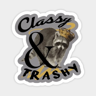 Classy & Trashy Racoon Magnet