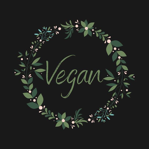 Be Vegan! Pretty Floral by The Green Fiber