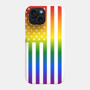 Rainbow American Flag LGBTQ Pride Phone Case