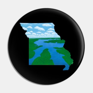 Lake of the Ozarks Michigan Silhouette Pin