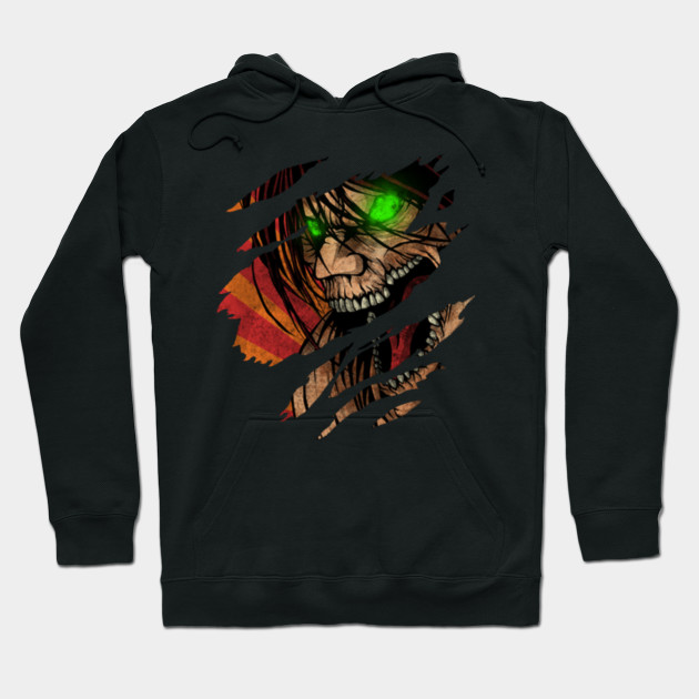 Eren Titan Attack On Titan Eren Jaeger Hoodie Teepublic