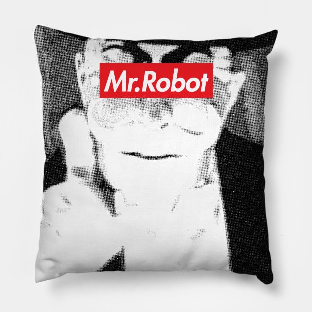 F Society Mr Robot Pillow by Aefe