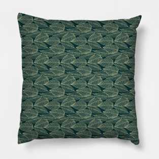 Nature Design on Items / Minimalistic Leaf pattern / Green Mask and more Pillow